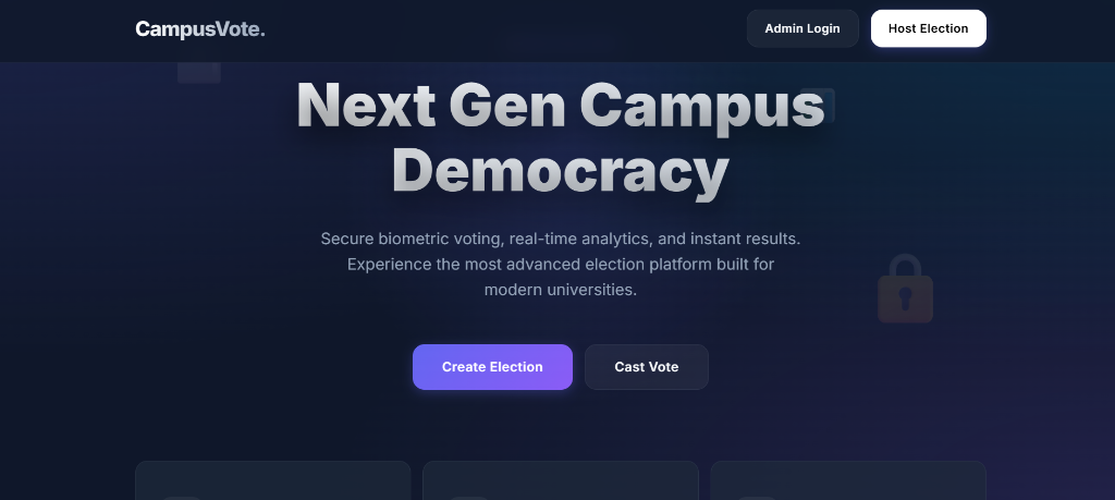 CampusVote Screenshot