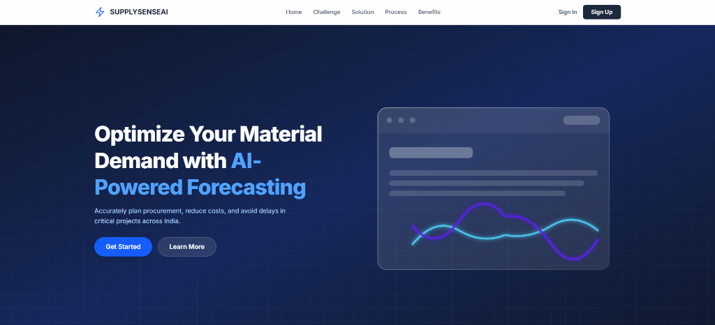 SupplySenseAI Screenshot
